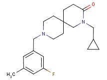 2-(cyclopropylmethyl)-9-(3-fluoro-5-methylbenzyl)-2,9-diazaspiro[5.5]undecan-3-one