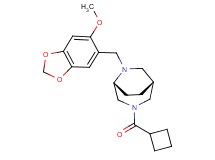(1R*,5R*)-3-(cyclobutylcarbonyl)-6-[(6-methoxy-1,3-benzodioxol-5-yl)methyl]-3,6-diazabicyclo[3.2.2]nonane