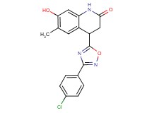 4-[3-(4-chlorophenyl)-1,2,4-oxadiazol-5-yl]-7-hydroxy-6-methyl-3,4-dihydroquinolin-2(1H)-one