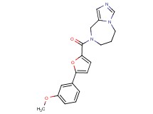 8-[5-(3-methoxyphenyl)-2-furoyl]-6,7,8,9-tetrahydro-5H-imidazo[1,5-a][1,4]diazepine