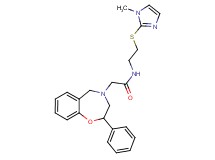 N-{2-[(1-methyl-1H-imidazol-2-yl)thio]ethyl}-2-(2-phenyl-2,3-dihydro-1,4-benzoxazepin-4(5H)-yl)acetamide