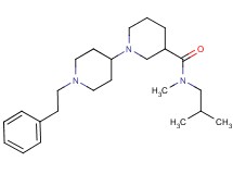 N-isobutyl-N-methyl-1'-(2-phenylethyl)-1,4'-bipiperidine-3-carboxamide