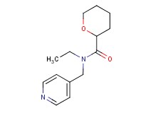 N-ethyl-N-(pyridin-4-ylmethyl)tetrahydro-2H-pyran-2-carboxamide