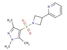 2-{1-[(1,3,5-trimethyl-1H-pyrazol-4-yl)sulfonyl]-3-azetidinyl}pyridine