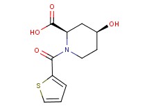 (2R*,4S*)-4-hydroxy-1-(2-thienylcarbonyl)piperidine-2-carboxylic acid