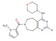 7-[(1-methyl-1H-pyrrol-2-yl)carbonyl]-N-(tetrahydro-2H-pyran-4-yl)-6,7,8,9-tetrahydro-5H-pyrimido[4,5-d]azepin-4-amine