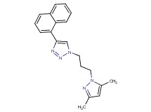 1-[3-(3,5-dimethyl-1H-pyrazol-1-yl)propyl]-4-(1-naphthyl)-1H-1,2,3-triazole