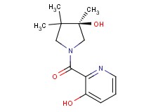 2-{[(3R)-3-hydroxy-3,4,4-trimethyl-1-pyrrolidinyl]carbonyl}-3-pyridinol