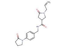 1-allyl-5-oxo-N-[4-(2-oxopyrrolidin-1-yl)benzyl]pyrrolidine-3-carboxamide
