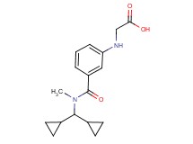 [(3-{[(dicyclopropylmethyl)(methyl)amino]carbonyl}phenyl)amino]acetic acid