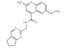 N-(6,7-dihydro-5H-cyclopenta[d]pyrimidin-2-ylmethyl)-6-ethyl-2-methyl-4-quinolinecarboxamide