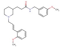 N-(3-methoxybenzyl)-3-{1-[(2E)-3-(2-methoxyphenyl)-2-propen-1-yl]-3-piperidinyl}propanamide