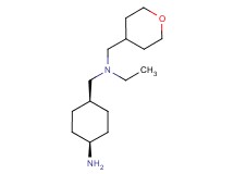 [(cis-4-aminocyclohexyl)methyl]ethyl(tetrahydro-2H-pyran-4-ylmethyl)amine