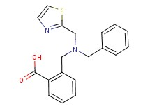 2-{[benzyl(1,3-thiazol-2-ylmethyl)amino]methyl}benzoic acid