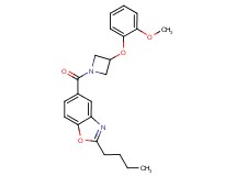 2-butyl-5-{[3-(2-methoxyphenoxy)azetidin-1-yl]carbonyl}-1,3-benzoxazole