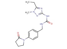 N-(5-ethyl-1-methyl-1H-1,2,4-triazol-3-yl)-N'-[4-(2-oxopyrrolidin-1-yl)benzyl]urea