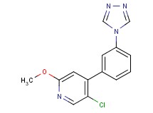 5-chloro-2-methoxy-4-[3-(4H-1,2,4-triazol-4-yl)phenyl]pyridine