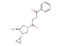 4-[(3R*,4S*)-3-amino-4-cyclopropylpyrrolidin-1-yl]-4-oxo-1-phenylbutan-1-one