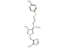 (3S*,4S*)-1-[(4-methyl-1H-imidazol-5-yl)methyl]-4-(methyl{3-[(4-methylphenyl)thio]propyl}amino)-3-pyrrolidinol