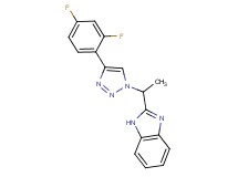 2-{1-[4-(2,4-difluorophenyl)-1H-1,2,3-triazol-1-yl]ethyl}-1H-benzimidazole