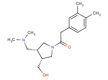 {(3R*,4R*)-4-[(dimethylamino)methyl]-1-[(3,4-dimethylphenyl)acetyl]pyrrolidin-3-yl}methanol