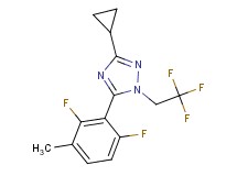3-cyclopropyl-5-(2,6-difluoro-3-methylphenyl)-1-(2,2,2-trifluoroethyl)-1H-1,2,4-triazole