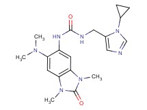N-[(1-cyclopropyl-1H-imidazol-5-yl)methyl]-N'-[6-(dimethylamino)-1,3-dimethyl-2-oxo-2,3-dihydro-1H-benzimidazol-5-yl]urea