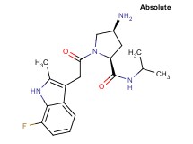 (2S,4S)-4-amino-1-[(7-fluoro-2-methyl-1H-indol-3-yl)acetyl]-N-isopropylpyrrolidine-2-carboxamide
