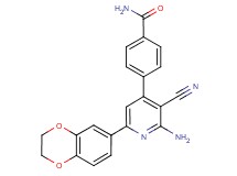 4-[2-amino-3-cyano-6-(2,3-dihydro-1,4-benzodioxin-6-yl)pyridin-4-yl]benzamide