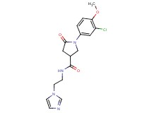 1-(3-chloro-4-methoxyphenyl)-N-[2-(1H-imidazol-1-yl)ethyl]-5-oxo-3-pyrrolidinecarboxamide