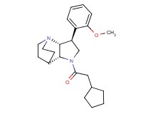 (2R*,3S*,6R*)-5-(cyclopentylacetyl)-3-(2-methoxyphenyl)-1,5-diazatricyclo[5.2.2.0~2,6~]undecane