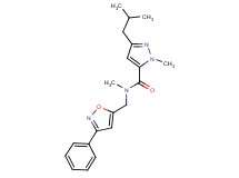 3-isobutyl-N,1-dimethyl-N-[(3-phenyl-5-isoxazolyl)methyl]-1H-pyrazole-5-carboxamide