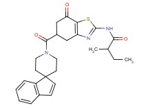 2-methyl-N-[7-oxo-5-(1'H-spiro[indene-1,4'-piperidin]-1'-ylcarbonyl)-4,5,6,7-tetrahydro-1,3-benzothiazol-2-yl]butanamide