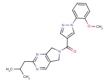 2-isobutyl-6-{[1-(2-methoxyphenyl)-1H-pyrazol-4-yl]carbonyl}-6,7-dihydro-5H-pyrrolo[3,4-d]pyrimidine