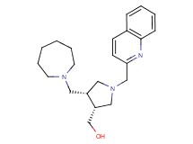 [(3R*,4R*)-4-(azepan-1-ylmethyl)-1-(quinolin-2-ylmethyl)pyrrolidin-3-yl]methanol