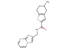N-(imidazo[1,2-a]pyrimidin-2-ylmethyl)-5-methyl-4,5,6,7-tetrahydro-1-benzothiophene-2-carboxamide
