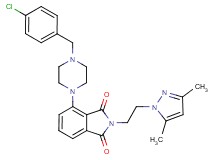 4-[4-(4-chlorobenzyl)-1-piperazinyl]-2-[2-(3,5-dimethyl-1H-pyrazol-1-yl)ethyl]-1H-isoindole-1,3(2H)-dione