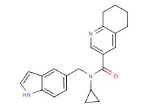 N-cyclopropyl-N-(1H-indol-5-ylmethyl)-5,6,7,8-tetrahydroquinoline-3-carboxamide