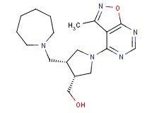 [(3R*,4R*)-4-(azepan-1-ylmethyl)-1-(3-methylisoxazolo[5,4-d]pyrimidin-4-yl)pyrrolidin-3-yl]methanol