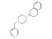 1-(4-pyridinylmethyl)-4-(1,2,3,4-tetrahydro-2-naphthalenyl)piperazine