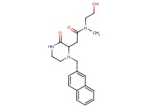 N-(2-hydroxyethyl)-N-methyl-2-[1-(2-naphthylmethyl)-3-oxo-2-piperazinyl]acetamide