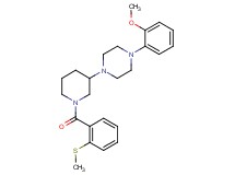 1-(2-methoxyphenyl)-4-{1-[2-(methylthio)benzoyl]-3-piperidinyl}piperazine