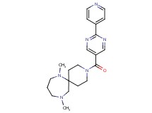 7,11-dimethyl-3-{[2-(4-pyridinyl)-5-pyrimidinyl]carbonyl}-3,7,11-triazaspiro[5.6]dodecane