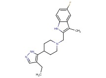 2-{[4-(4-ethyl-1H-pyrazol-5-yl)piperidin-1-yl]methyl}-5-fluoro-3-methyl-1H-indole