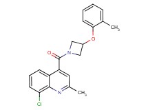 8-chloro-2-methyl-4-{[3-(2-methylphenoxy)-1-azetidinyl]carbonyl}quinoline