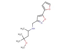 N-{[5-(2-furyl)isoxazol-3-yl]methyl}-4-methoxy-4-methylpentan-2-amine