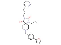 1-ethyl-8-[4-(2-furyl)benzyl]-3-[3-(3-pyridinyl)propyl]-1,3,8-triazaspiro[4.5]decane-2,4-dione