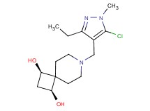 (1R*,3S*)-7-[(5-chloro-3-ethyl-1-methyl-1H-pyrazol-4-yl)methyl]-7-azaspiro[3.5]nonane-1,3-diol