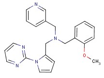 (2-methoxybenzyl)(pyridin-3-ylmethyl)[(1-pyrimidin-2-yl-1H-pyrrol-2-yl)methyl]amine