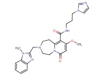 N-[3-(1H-imidazol-1-yl)propyl]-9-methoxy-3-[(1-methyl-1H-benzimidazol-2-yl)methyl]-7-oxo-1,2,3,4,5,7-hexahydropyrido[1,2-d][1,4]diazepine-10-carboxamide